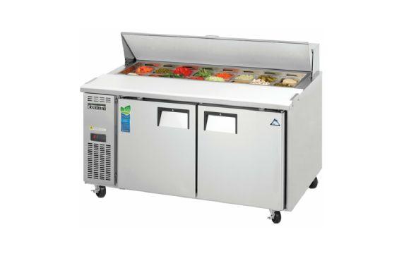 Everest Refrigeration EPWR2 Sandwich Prep Table Two-section