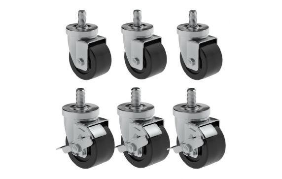 Hoshizaki HS-3547 Casters 4" (set Of 6) (3 With Brakes)
