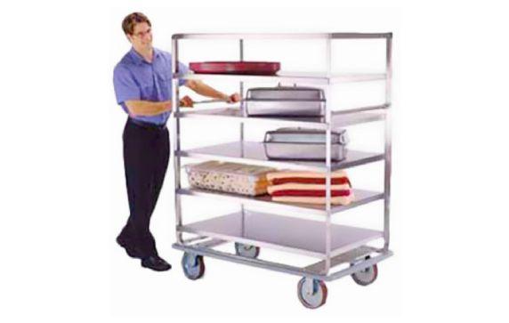 Lakeside 566 Tough Transport Banquet Cart (5) Shelf Shelf Size 28" X 62"