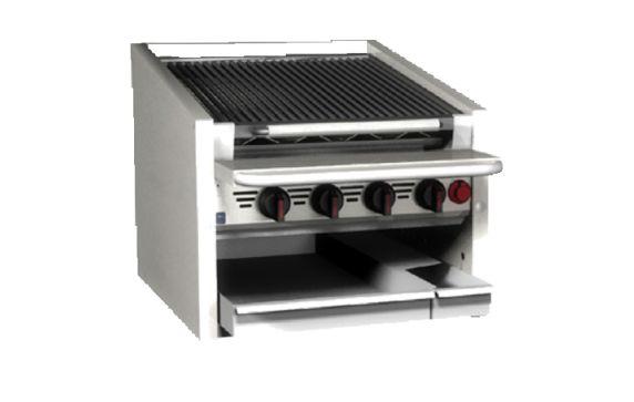 Magikitchn SE14RS-2FD_208/60/3 Radiant Charbroiler Countertop Gas