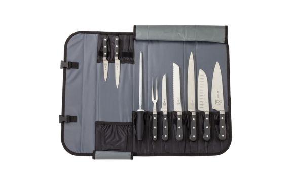 Mercer Culinary M21860 Renaissance® Knife Case Set 10 Piece Includes: (1) 10-pocket Roll With Detachable