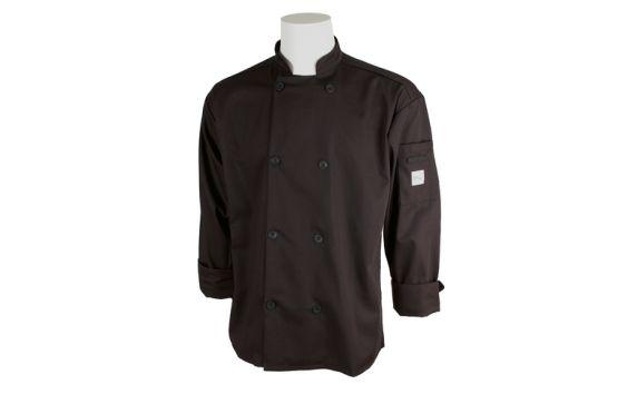 Mercer Culinary M60010BK1X Millennia® Unisex Jacket (8) Traditional Buttons Shoulder Pocket