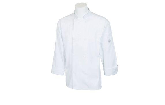 Mercer Culinary M60010WHM Millennia® Unisex Jacket (8) Traditional Buttons Shoulder Pocket