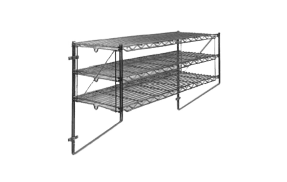 Metro 12WB5C Regular Erecta® Wall Mount 12"D X 30-13/16"H (1) To (5) Shelves Capacity (each Mount Consists Of (2) Shelf Supports & Mounting Brackets) (wall Bolts Or Screws Not Included)