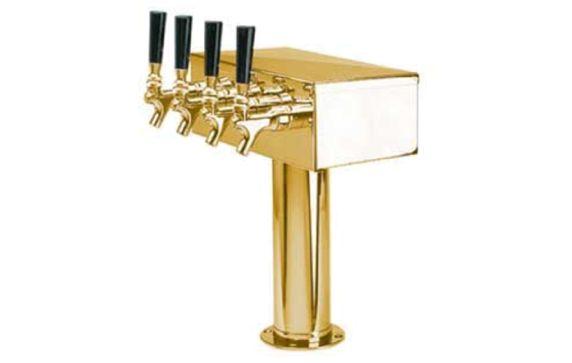 Micro Matic D7744PVD T Style Draft Beer Tower Countertop 12"W X 14-3/4"H