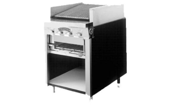 Montague Company UFS-72R Legend™ Char-Broiler 72" Heavy Duty Free-standing Self-cleaning Stainless Steel Radiants