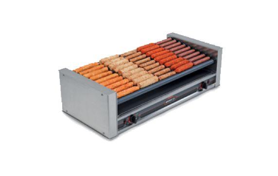 Nemco 8027-SLT-220 Roll-A-Grill® Hot Dog Grill Roller-type (10) Chrome Rollers With 7° Slant