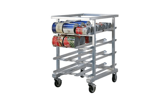 New Age Industrial 1226NT Can Storage Rack Mobile Half-size