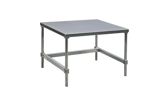 New Age Industrial 12436GS Equipment Stand 36"W X 24"D X 24"H Removable 12 Gauge Top With Marine Edge