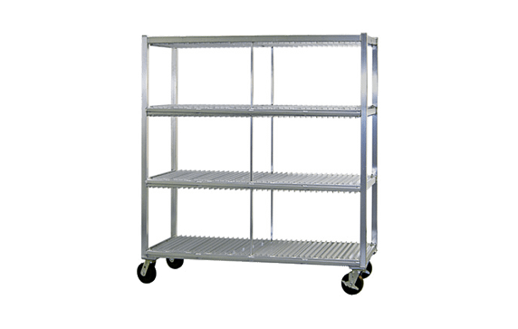 New Age Industrial 96708 Tray Drying Rack Mobile 3 Tray Levels