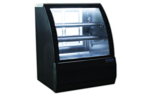Ojeda RDCH 3 Refrigerated Deli Case Curved Glass Front Sliding Rear