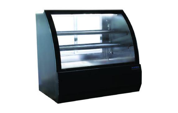 Ojeda RDCH 4 Refrigerated Deli Case Curved Glass Front Sliding Rear