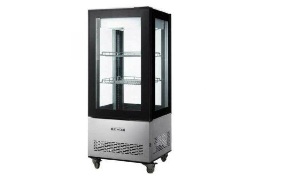 Omcan 44471 (RS-CN-0270-L) Refrigerated Display Case Floor Model 25.6"W X 25.6"D X 59"H