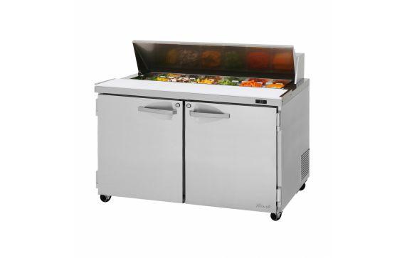 Turbo Air PST-48-N PRO Series Sandwich/Salad Prep Table Two-section Rear Mount Self-contained Compressor