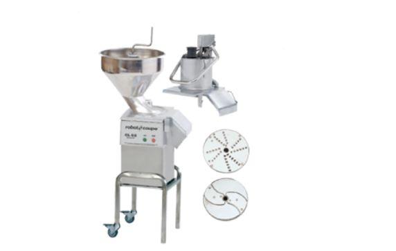 Robot Coupe CL55E2FEEDHEADS NODISC E-Series Commercial Food Processor Includes: Vegetable Prep Attachment With Automatic Feedhead & Pusher Feedhead (6-7/8" Dia.