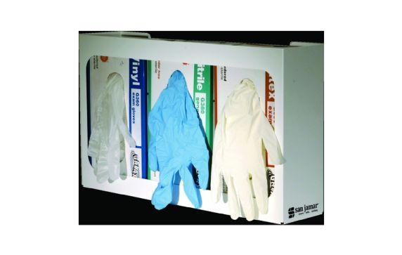 San Jamar G0804 Disposable Glove Dispenser 3 Box Capacity 16"L X 4"W X 10"H