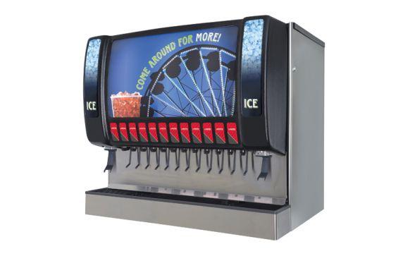 Lancer 85-4962B-211 - 44" Sensation Ice Beverage Dispenser, 44"W X 31"D, 312 Lb. Cubed Ice Capacity