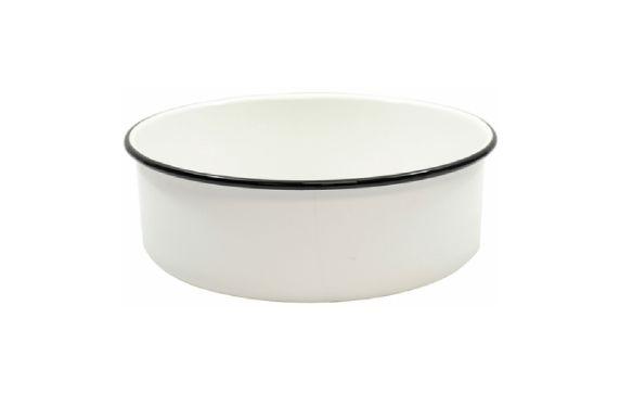 Tablecraft 80017 Enamelware Collection™ Serving Tray 4-1/4" Qt. 10-1/8" Dia. X 3-1/2"