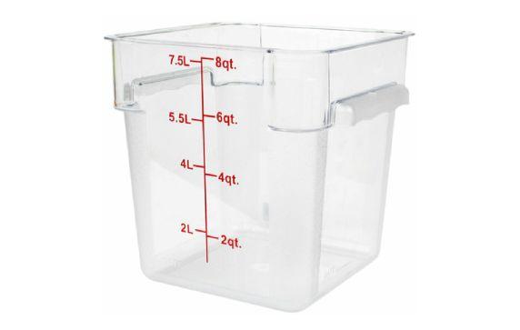 Thunder Group PLSFT008PC Food Storage Container 8 Quart Square