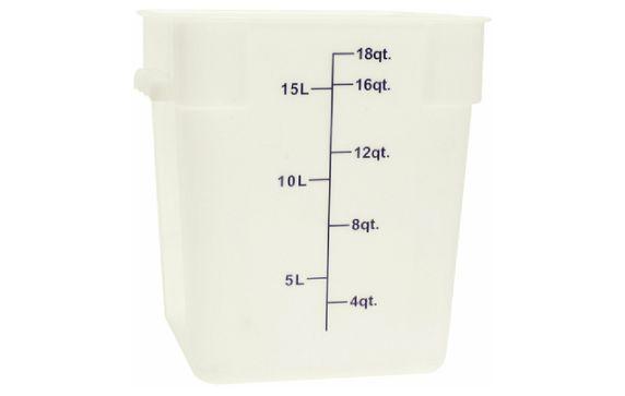 Thunder Group PLSFT018PP Food Storage Container 18 Quart Square