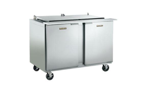 Traulsen UST2706L0-0300 Dealer's Choice Compact Prep Table Refrigerator With Low-profile Flat Cover