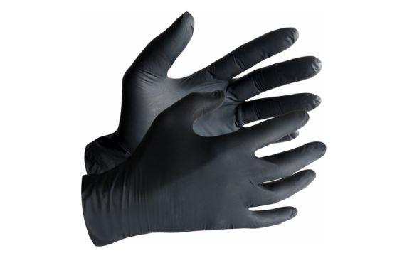 VacMaster GBLK104 Maxx Wear Black Nitrile Disposable Glove Large Size 4 Mil