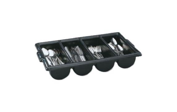 Vollrath 52653 Cutlery Dispenser/Box BLACK Plastic With 4 Rounded