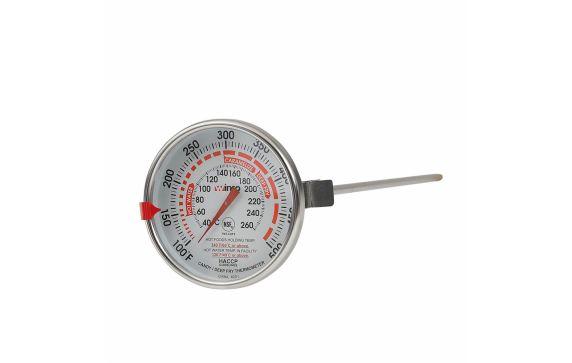 Winco TMT-CDF5 Candy/Deep Fry Thermometer 100° To 500°F 3" Dia. Dial Face