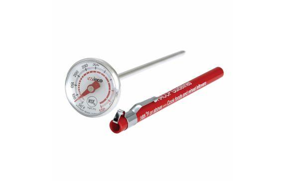 Winco TMT-P3 Pocket Thermometer Temperature Range 50° To 550° F 1" Dia. Dial Face