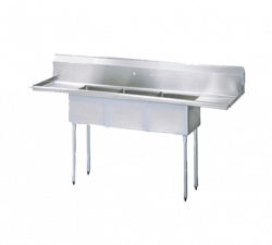 (3) Three Compartment Sink